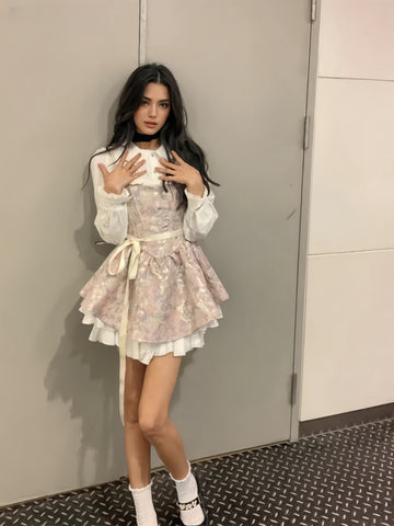 Two Piece Summer Vintage-Inspired Mini Dress