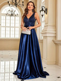 Navy Sequin Sleeveless Bridesmaid Wedding Guest Dress