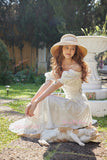 Lace White Ankle Length Vintage Wedding Dress