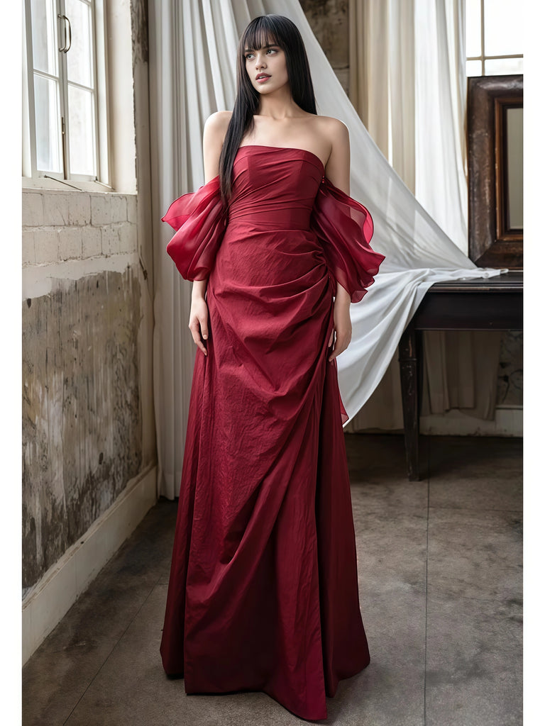 Burgundy Off The Shoulder Trumpet Mermaid Prom Dress Sassymyprom Burgundy Off The Shoulder Trumpet Mermaid Prom Dress Sassymyprom
