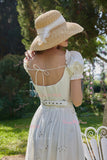 Lace White Ankle Length Vintage Wedding Dress