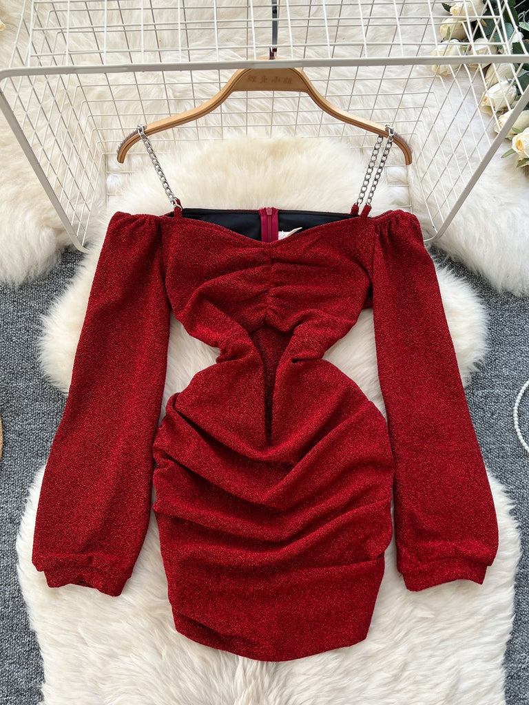 velvet mini party dress Women's Fall Velvet Mini Dress Long Sleeve Mock Neck High Waist Ruffle A Line Flowy Party Dresses Black X-Large