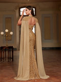 Prom Queen Dream Dazzling Gold Sequin Dress