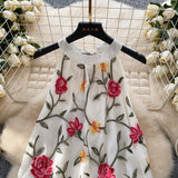 Summer Floral Embroidered Top
