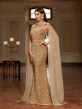 Prom Queen Dream Dazzling Gold Sequin Dress