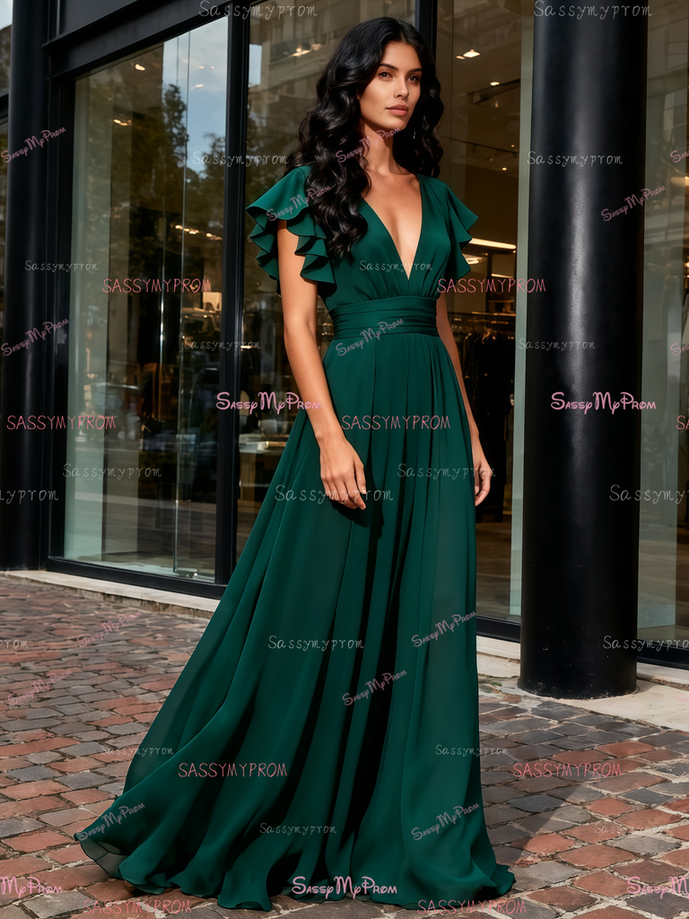 sassy bridesmaid dresses Sassy Tan Lace & Tulle V-neck A-line Bridesmaid Dress