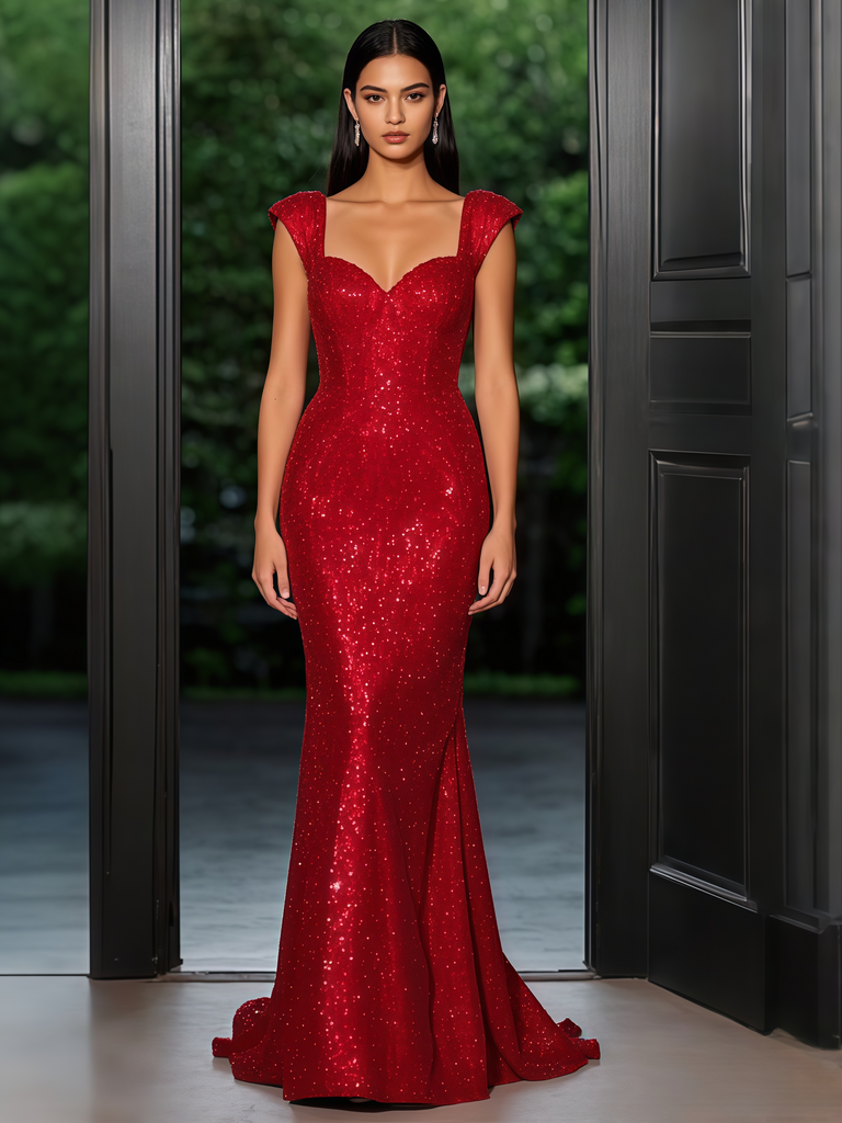 Sweetheart Sequin Burgundy Trumpet Mermaid Prom Dress Sassymyprom Sweetheart Sequin Burgundy Trumpet Mermaid Prom Dress Sassymyprom