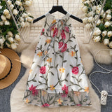 Summer Floral Embroidered Top