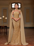 Prom Queen Dream Dazzling Gold Sequin Dress
