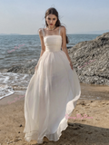Summer Flowy Silhouette Lavender Maxi Dress