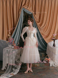 Long Sleeve Lace Vintage Flower A Line Tulle Wedding Dress