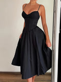 Black Waning Moon Sophisticated Dress