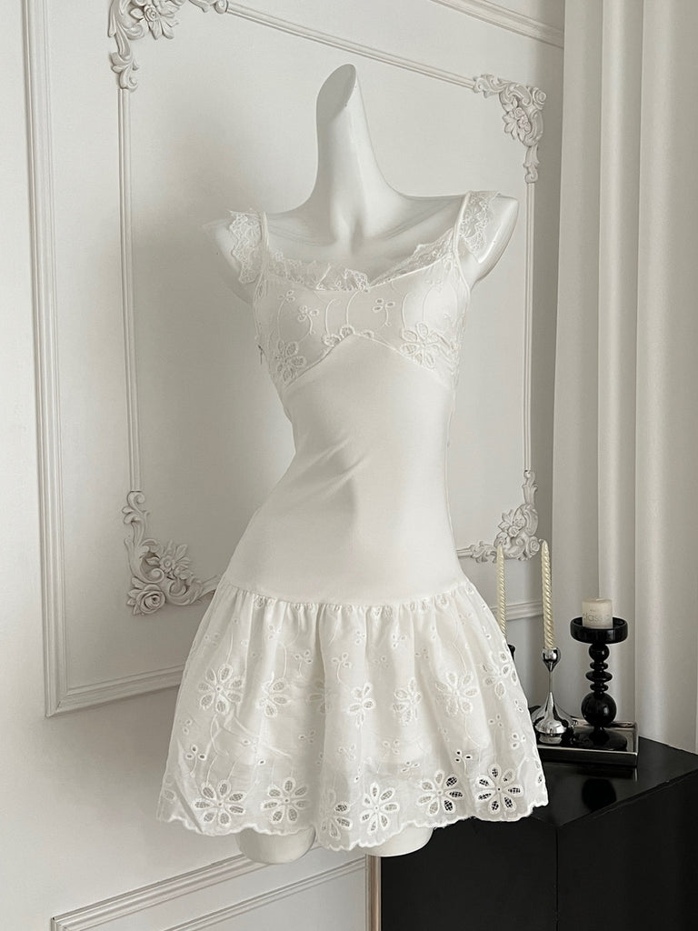 mint green and white lace dress Mint Beaded Lace Dress