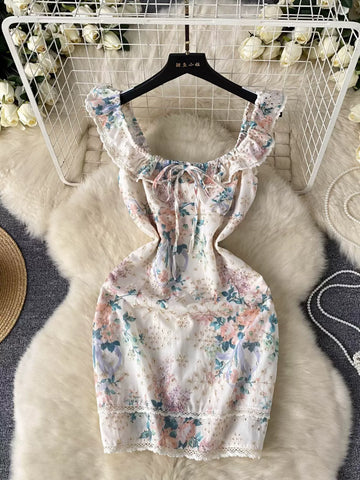 Garden Party Floral Print Summer Dress