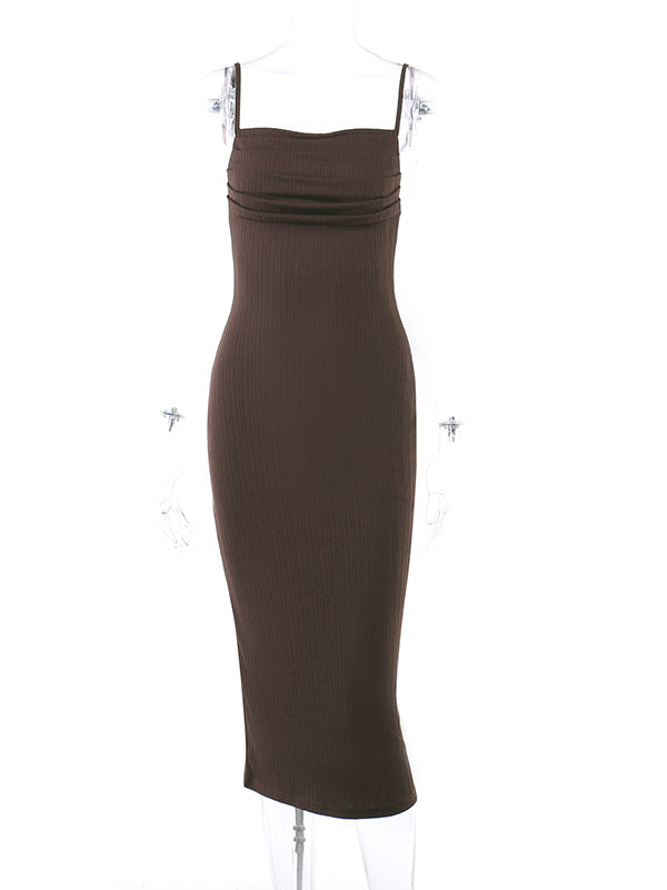 i am gia backless dress Contrast Cut Out Backless Slip Maxi Dress – AnotherChill main image 1