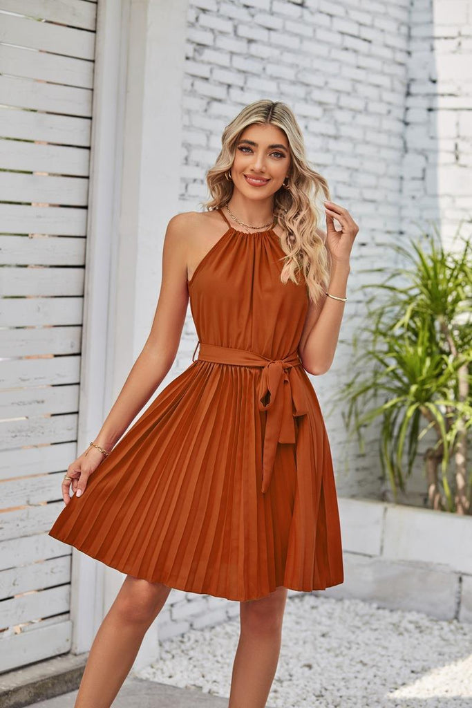 dress with pleats at the top 2023 and Halter Vibrant Green S / Green sleeve pleated evening formal US Army Service Uniform Color:BLUSH-PRTCRLGZ BTS 1/31/26