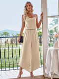 Elegant Black Jumpsuit with Cowl Neck