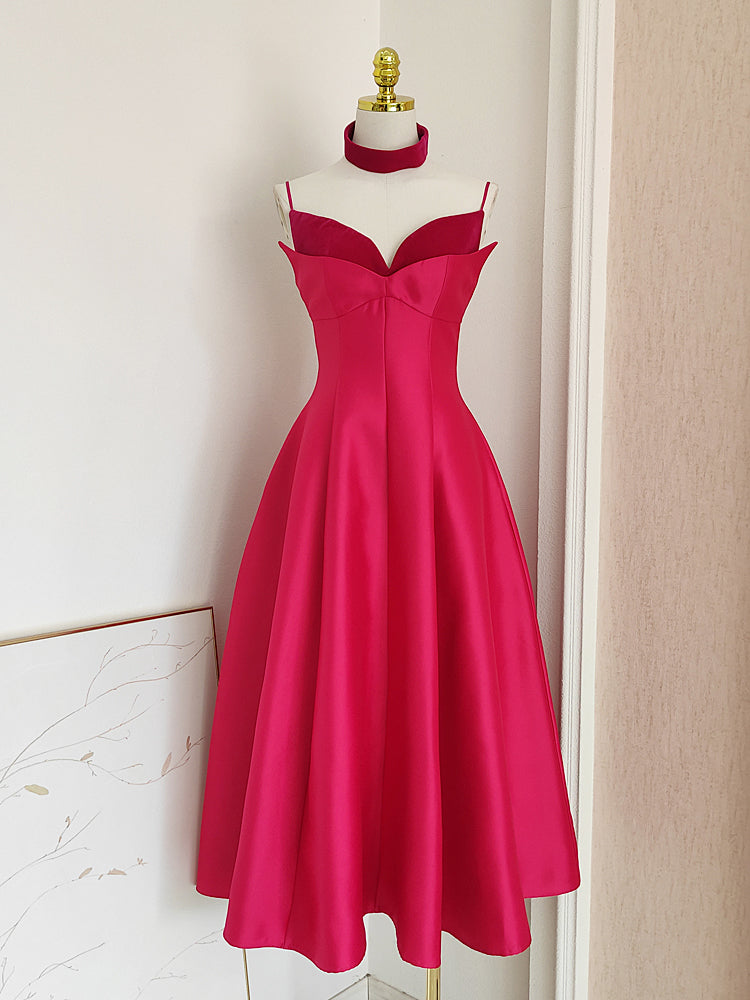 A Line Ankle Length Velvet Satin Sweetheart Homecoming Dress Sassymyprom A Line Ankle Length Velvet Satin Sweetheart Homecoming Dress Sassymyprom
