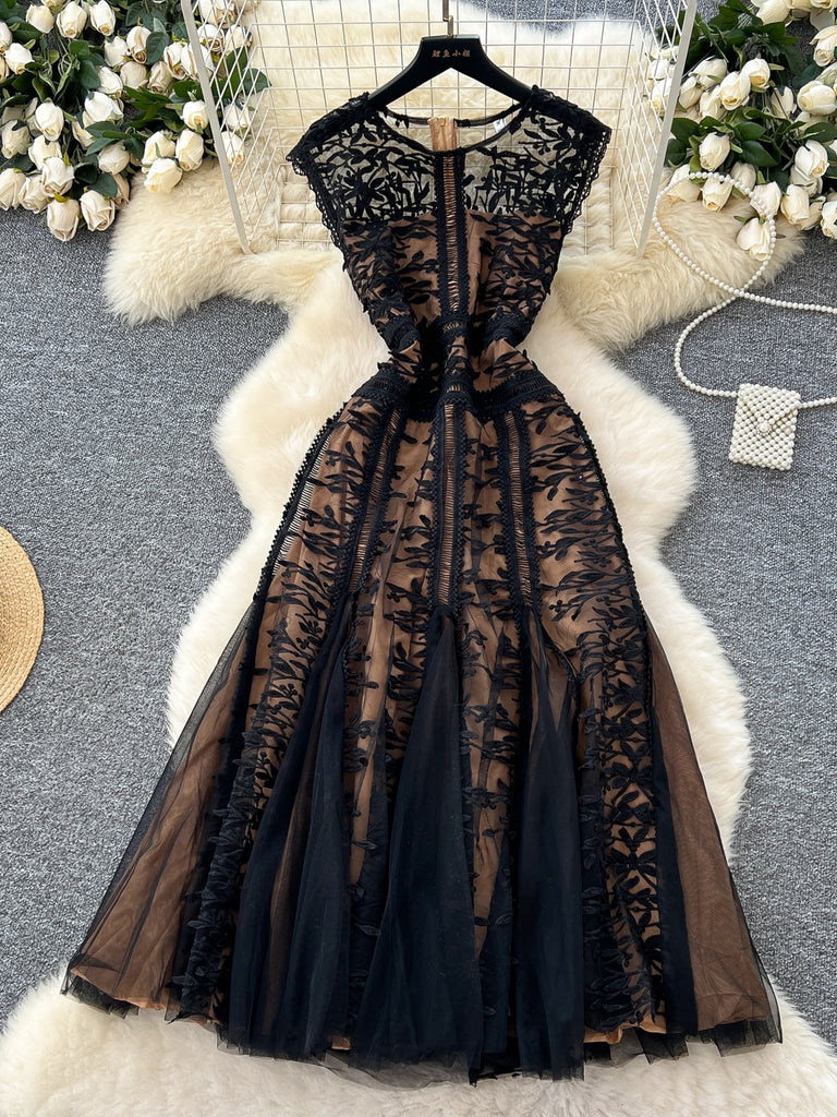 Bow Embroidered LS Sheer Mesh main image 0