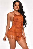 Salsa Nights White Fringe Dress