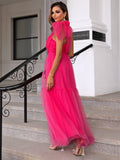 Ablaze with Charm Pink Tulle Masterpiece Dress
