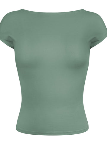 Chic Seafoam Fitted Top