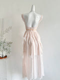 Asymmetric Ruffle Sleeveless Chiffon Pink Dress