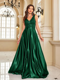 Navy Sequin Sleeveless Bridesmaid Wedding Guest Dress