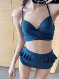 3Pack Tie Dye Bikini Swimsuit & Mesh Cover Up