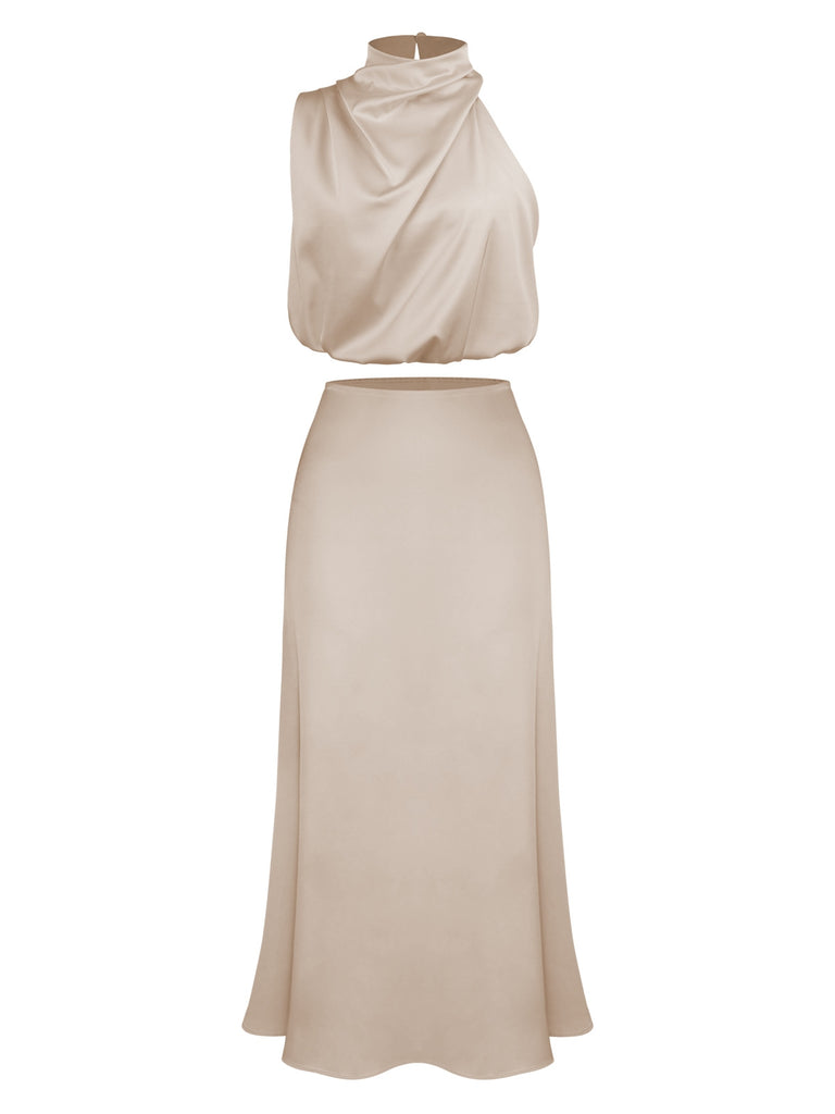 Azure Flow Grecian Party Dress S / Blue Azure Flow Grecian Party Dress S / Blue