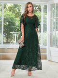 Butterfly Sleeve Lace A-line Bridesmaid Dress