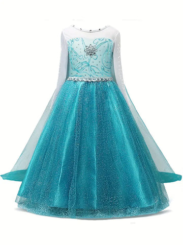 Artificial Diamonds Decor Birthday Tulle Dress