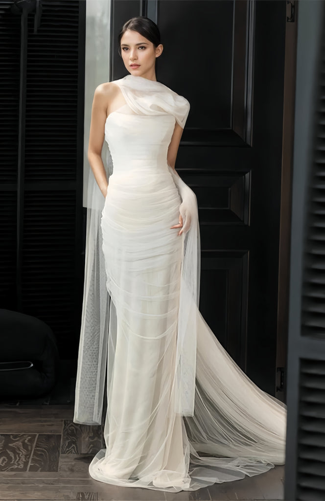 ruched tulle mermaid wedding dress Amazon.com: TSxuelian Women's Sexy Mermaid Wedding Dress with High Slit Tiered Ruffles Bridal Gowns Tulle Ivory : Clothing, Shoes & Jewelry