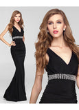 Black Knitting Mermaid Formal Dress