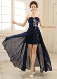 Elegant Chiffon Sweetheart Neckline A-line Evening Dress