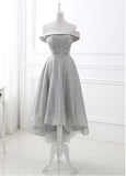 Hi-lo A-line Prom Dresses With Beadings