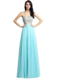 Stunning Chiffon Sweetheart Neckline A-Line Prom Dresses With Rhinestones