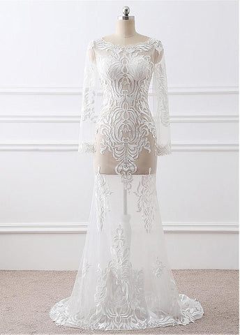 Sheath/Column Cocktail Dresses With Lace Appliques