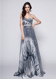 Elegant Chiffon Sweetheart Neckline A-Line Evening Dress
