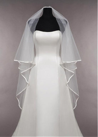 Beautiful Tulle Two-tier Veil Matching Your Elegant Wedding Dress