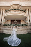 White Long Sleeve Lace Off The Shoulder Wedding Dress