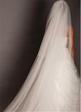  Ivory Tulle Two-tier Veil For Your Glamorous Wedding Dress
