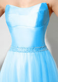 Taffeta Square Neckline Prom Dress