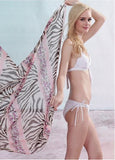 Animal Print Colorful Beach Shawl