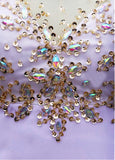 Chic Tulle & Chiffon Bateau Neckline Floor-length A-line Prom Dress