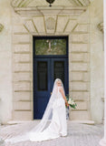 Ruffles Back Sheath Column V Neck Satin Wedding Dress
