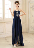 Elegant Chiffon Sweetheart Neckline A-line Evening Dress