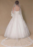 Beautiful Tulle Wedding Veil With Lace