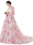 Prom Dresses With Lace Appliques & Beadings