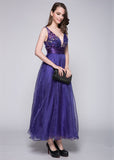 Fabulous Tulle V-Neck Neckline A-Line Evening Dress
